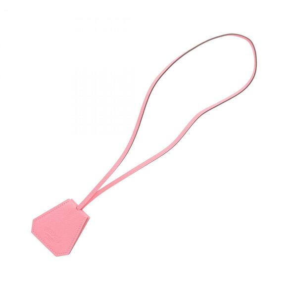 Hermes Hermès Capucines hat clip leather Epsom pink for women